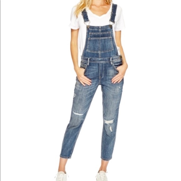 Blank NYC Distressed Overalls